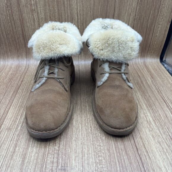 UGG QUINCY WOMEN ANKEL BOOTS SUEDE CHESTNUT US 9.5/ UK 7.5 /EU 40.5 - Picture 3 of 11